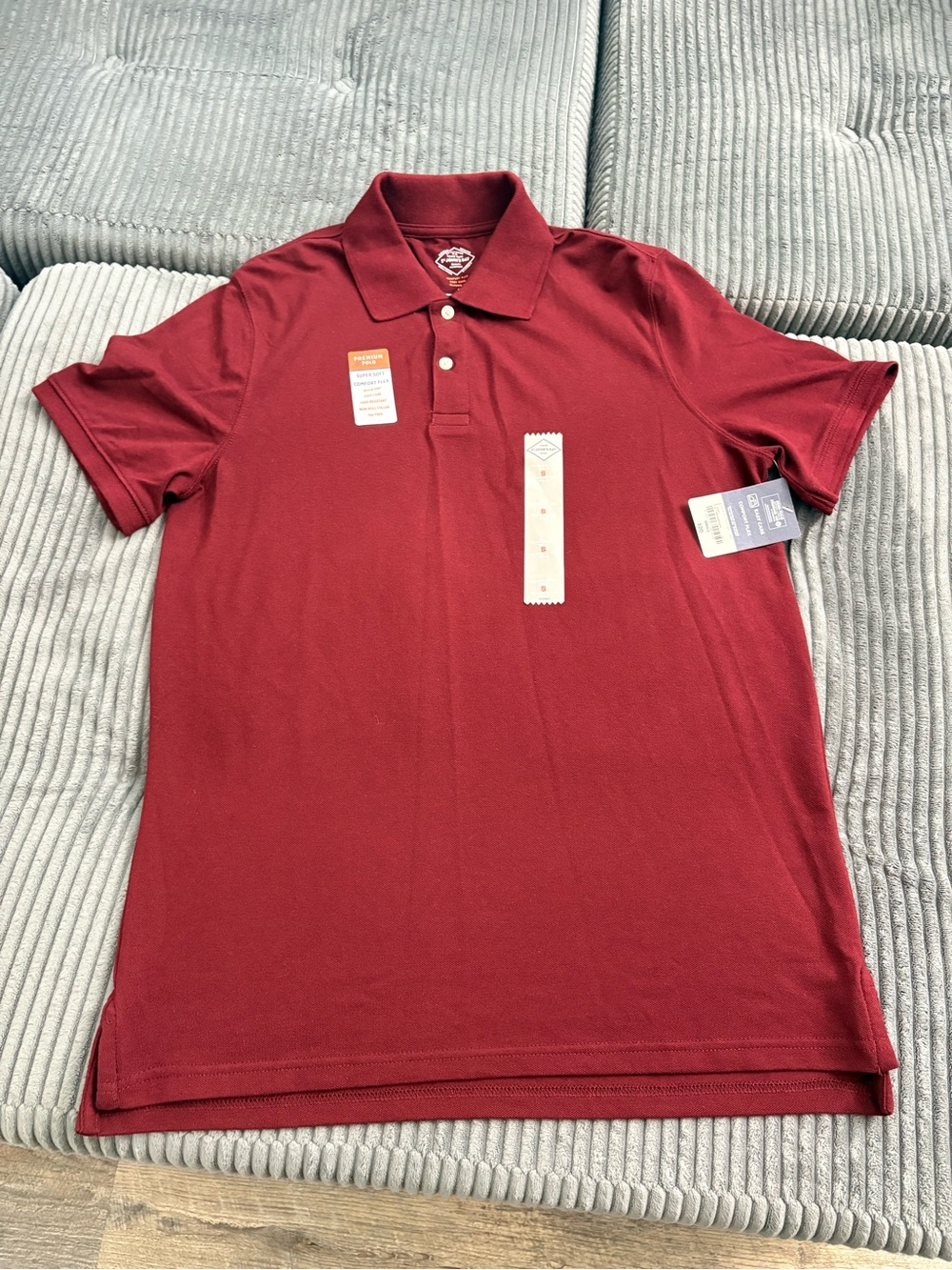 St. John's Bay Men's burgundy Polo Shirt